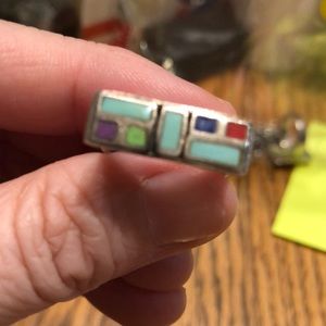 925 multi stone ring Native American design
